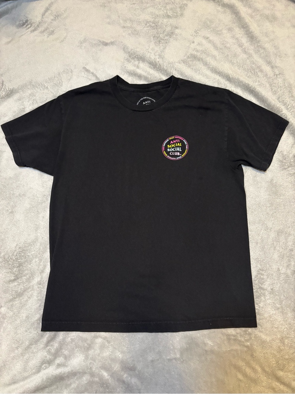 Anti Social Social Club "What Happens" Tee Black L